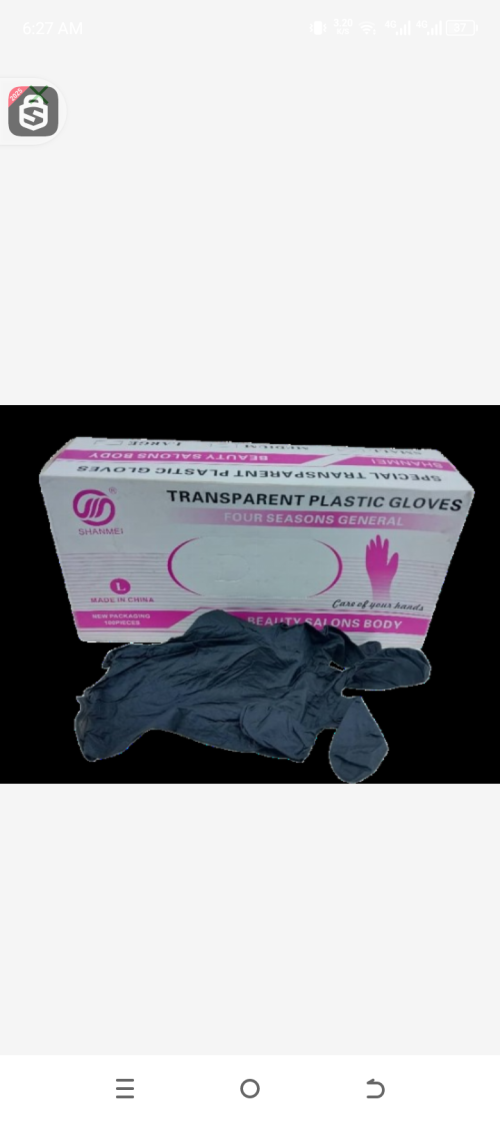 Shanmei transparent plastic gloves 100pcs