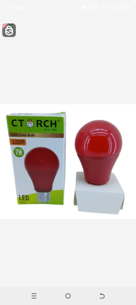 CTORCH bulb 7w red
