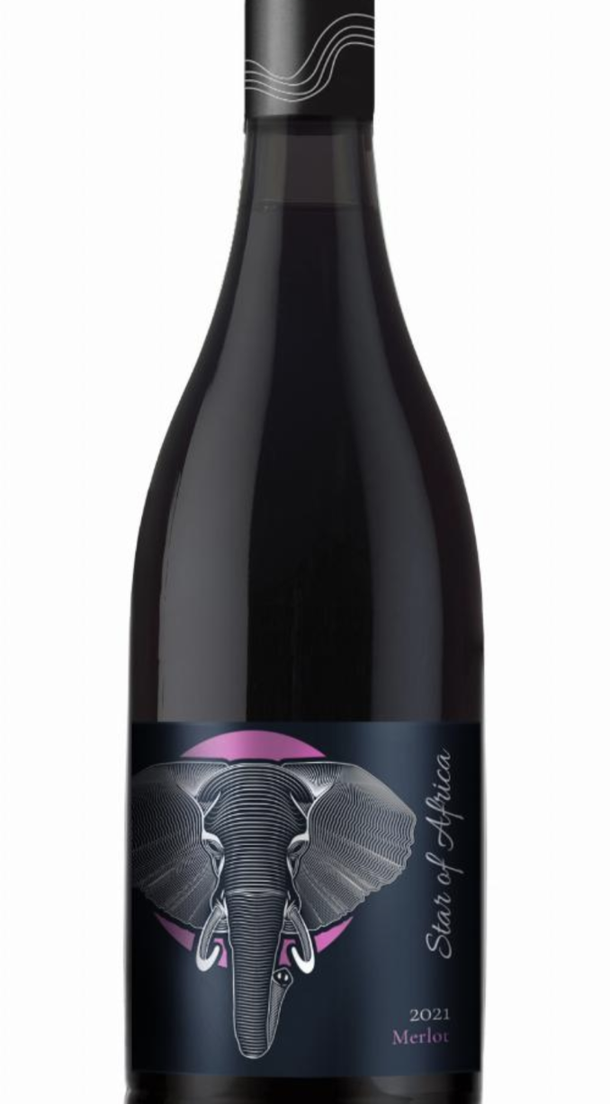 Star Africa Merlot 75cl Dry wine with 13.5%Alc