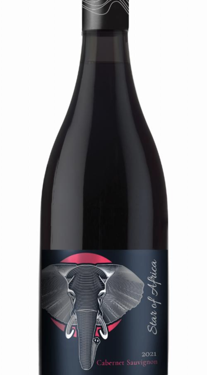 Star Africa Merlot Sauvignon 75cl.Dry wine with 13.5%Alc