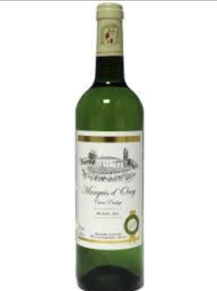 Marquis D'Orey Blanc sec 75cl.Dry Wine with 11%