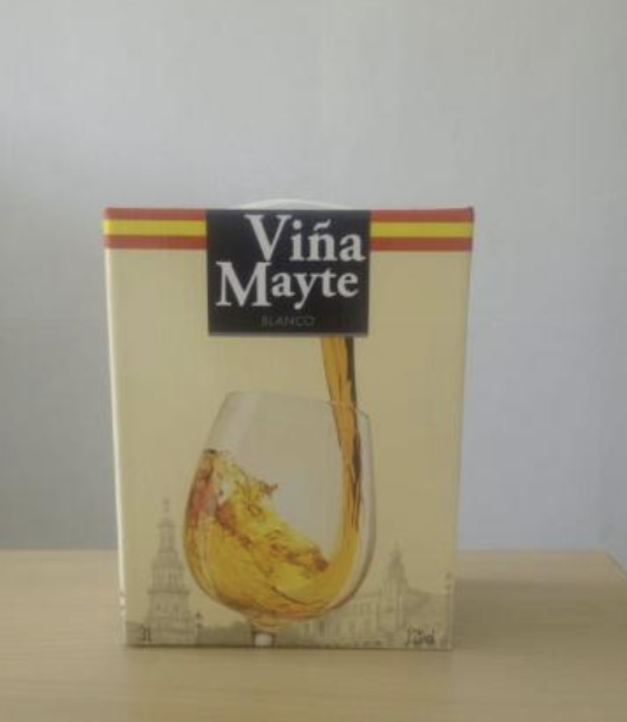 Vina Mayte White 3L.Dry Wine with 12%Alc