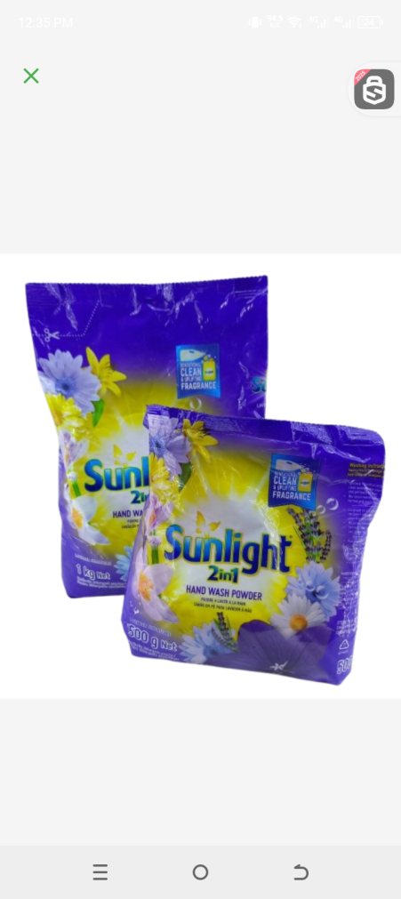 Sunlight 2in 1 lavender sensation wash powder