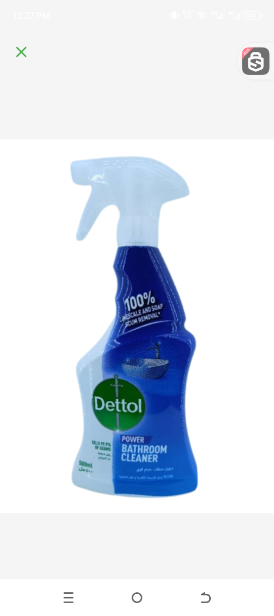 Dettol power bathroom cleaner 500ml