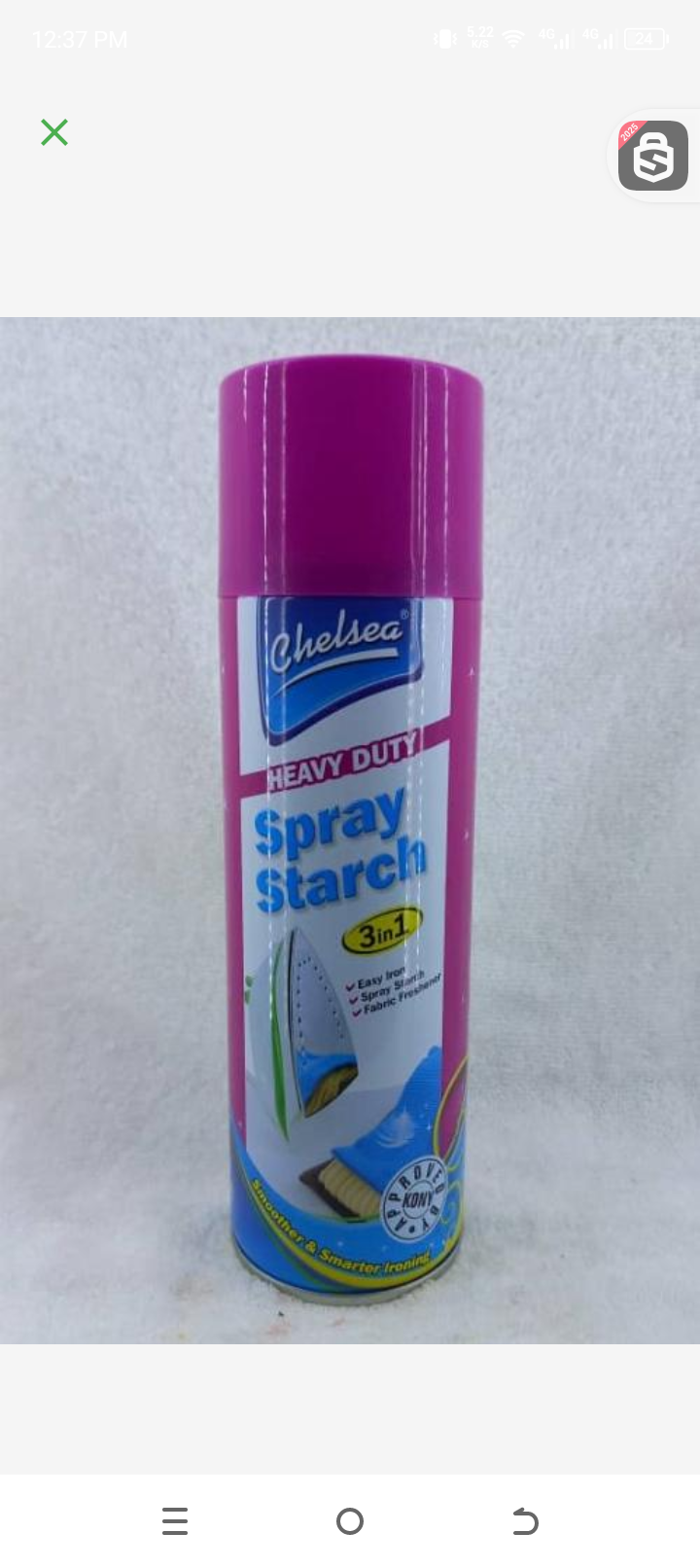 Chelsea heavy duty spray starch 3in 1 smarter ironing