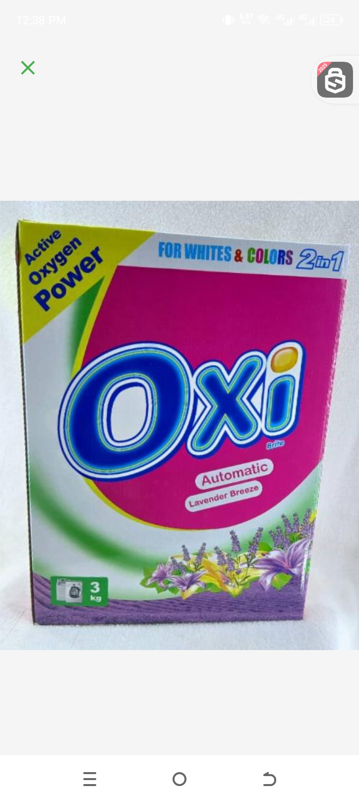 Oxi Brite automatic lavender 3kg