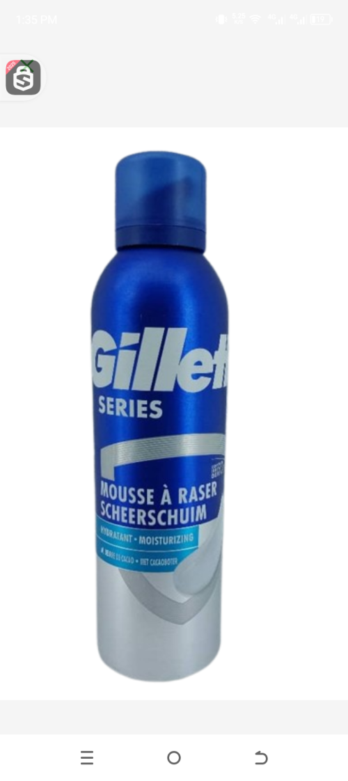 Gillette serie mousse a raser au beurre de cacao 250ml