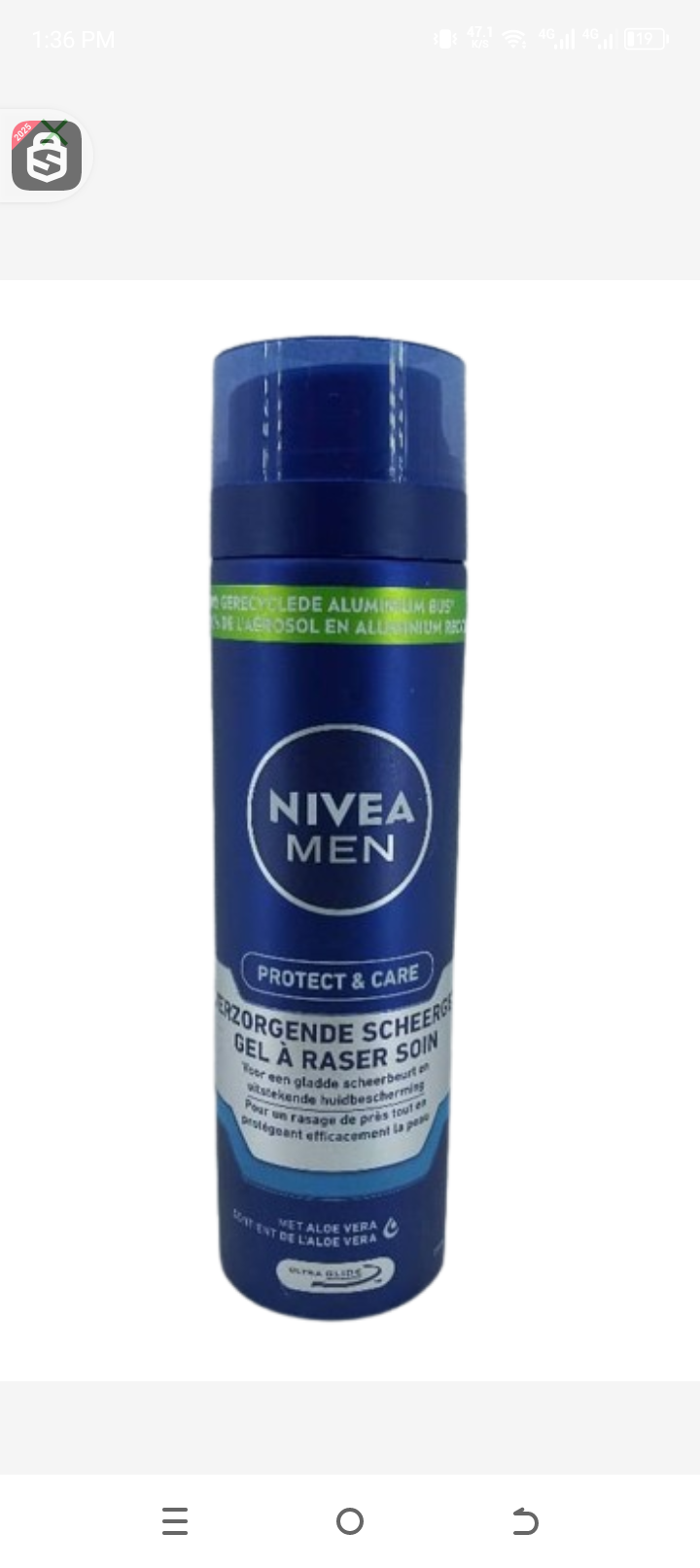 Nivea Men protect and care gel a raser soin 200ml