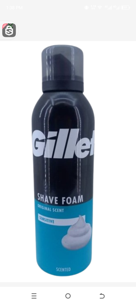 Gillette shave foam original scent sensitive 200ml