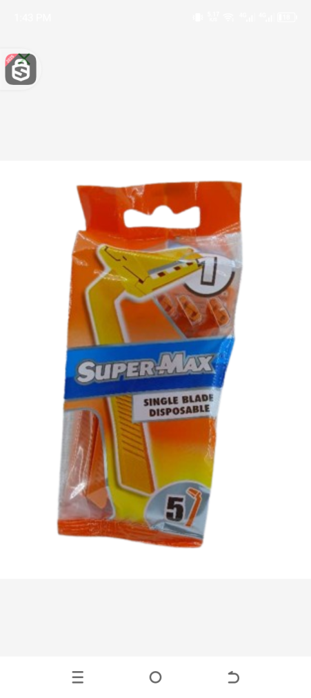 Super max single blade disposable 5pcs