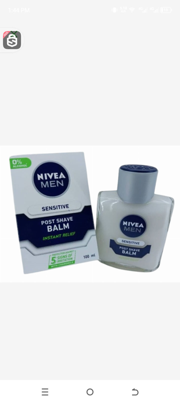 Nivea men sensitive post shave balm 100ml