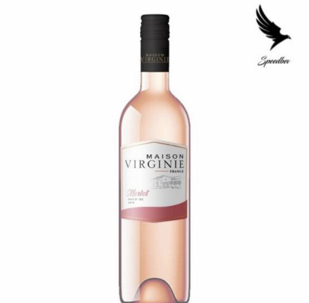 Maison Virginie IGP PAYS D'OC Rose Merlot 75cl Dry wine with 12%Alc