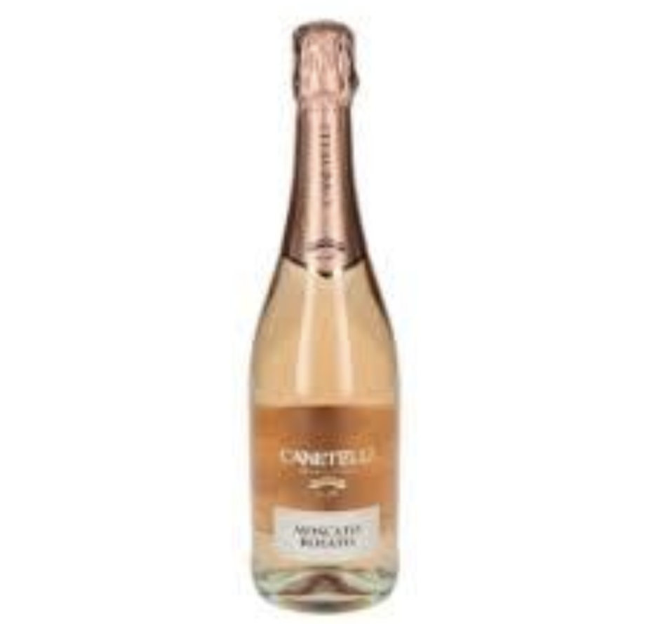 Caneteli Moscato Rosato 75cl.sparkling wine with 6.5%Alc