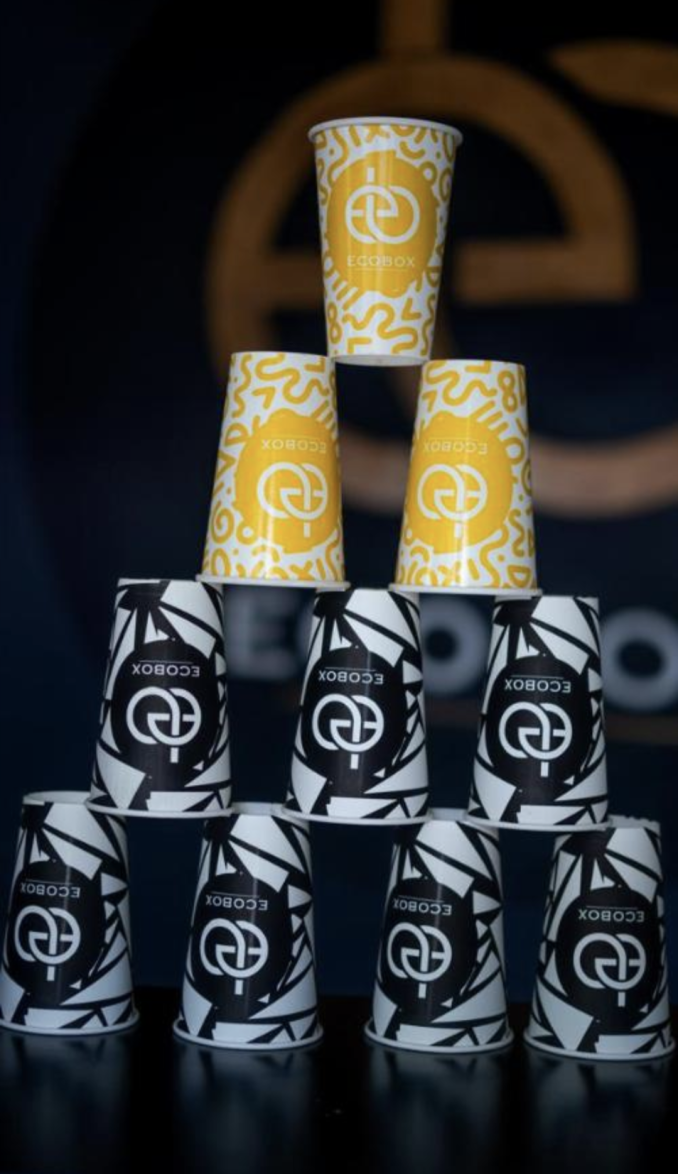 Ecobox paper cups 50pcs