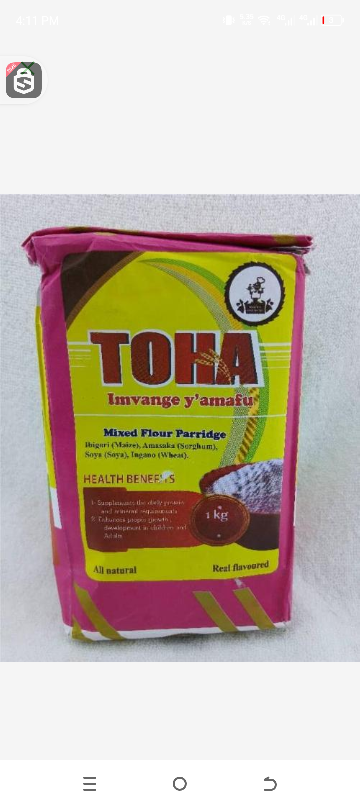 Toha mixte flour porridge 1kg
