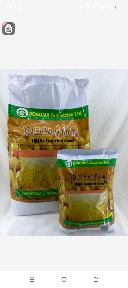 Sosoma maize flour soya blended fortified