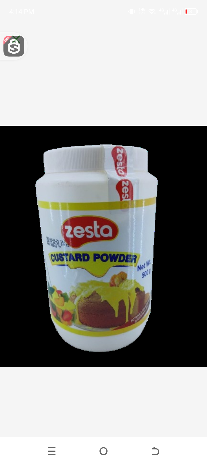 Zesta custard powder 500gr