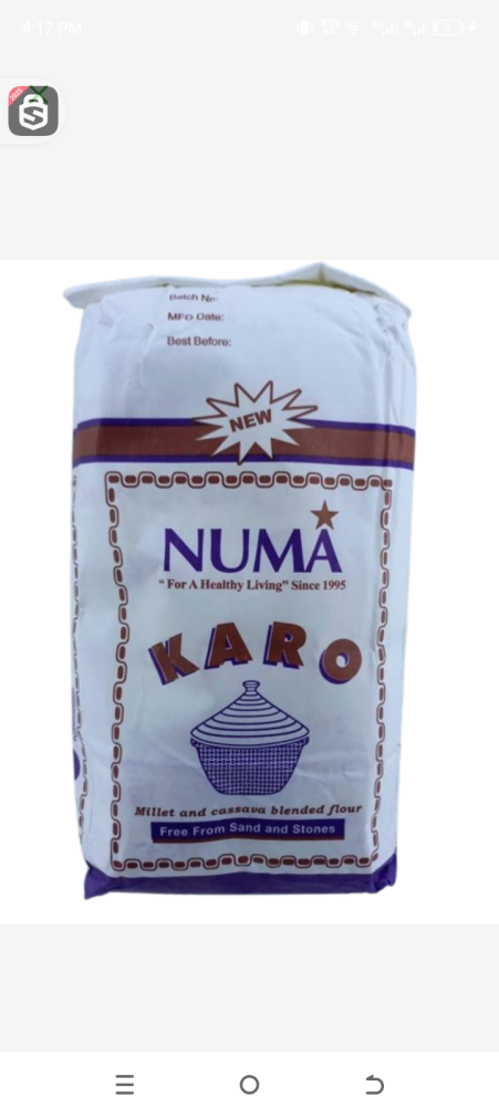 Numa karo millet and cassava blended flour