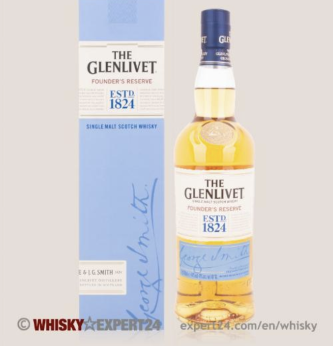 The Glenlivet whiskey founders Reserve 1L whisky with 40% vol