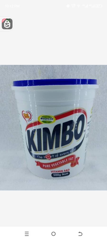 Bidco kimbo pure vegetables fat 500gr
