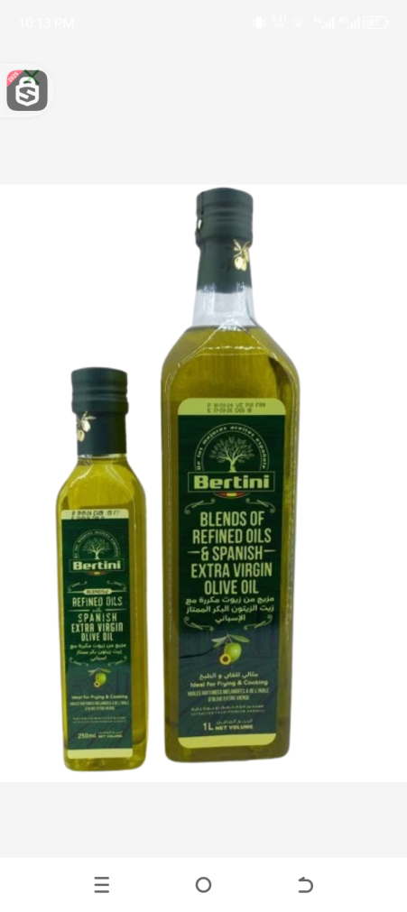 Bertin Blends of refined oil and Spanish extra virgin olive oil