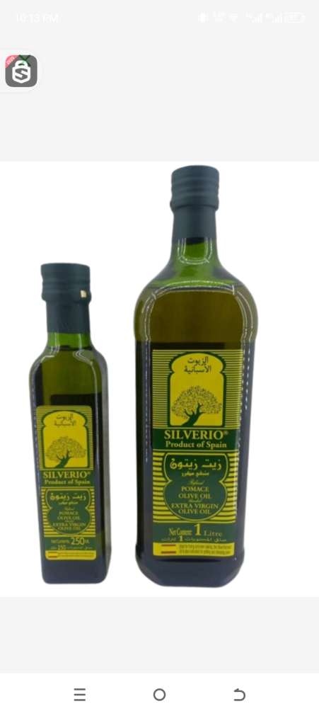 Silverio refined pomace olive oil blended extra virgin