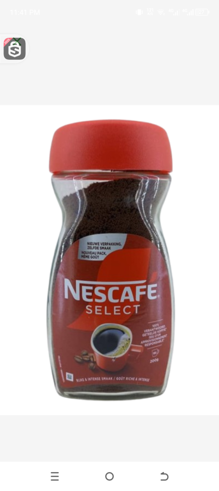 Nestle nescafe select