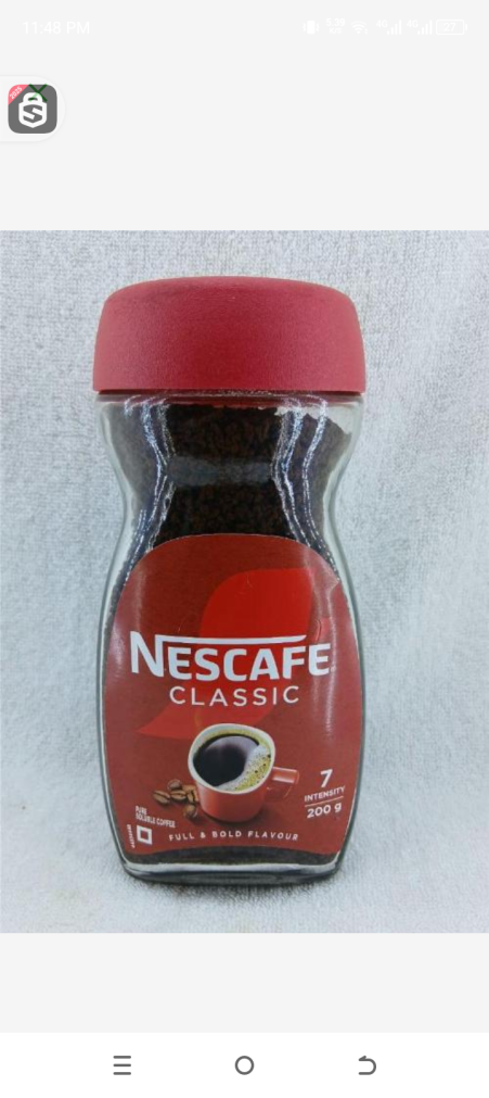 Nescafe classic pure solubre coffee 7intensity