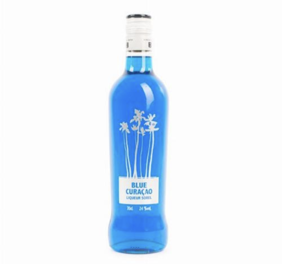 Blue caracao liquor Sorel 70cl liquor & cocktail mixer with 24% vol