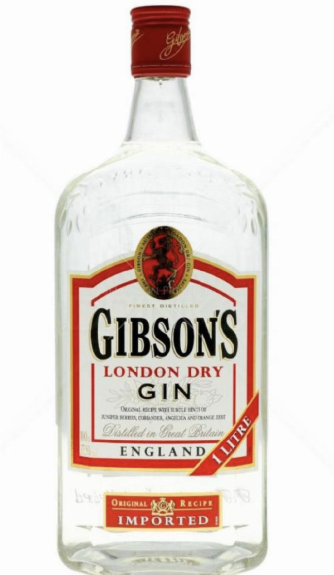 Gibson's Landon white Gin 1L Gin with 37.5 % vol