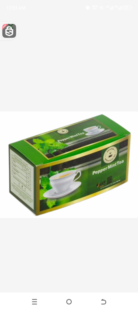 Peppermint Rwanda mountain tea 25enveloped tea bags