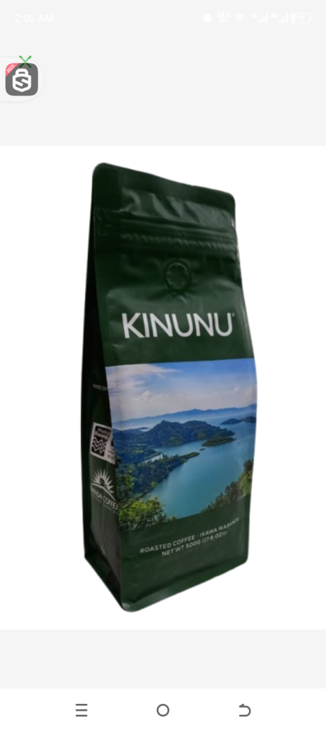 Kinunu roasted grounded coffee 500gr