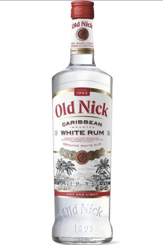 Old nick carbbean Rum with 37.5% Alc