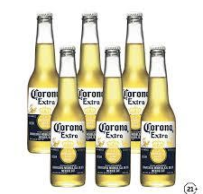 CORONA Extra 33cl Beer with 4.5%Alc pack of 6 bottles