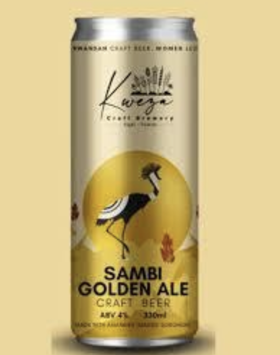 Samba Golden ALE Kweza Craft Brewery 33cl Beer with 4%Alc