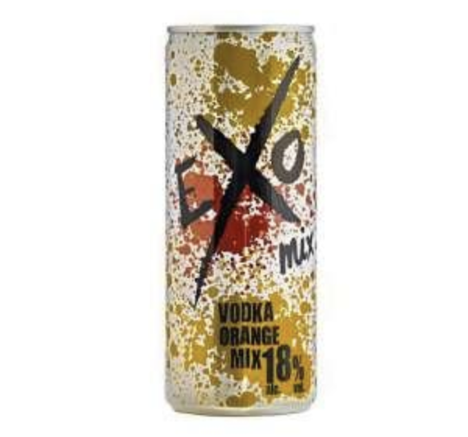 Exo Mix vodka Orange 25cl with 18% Alc