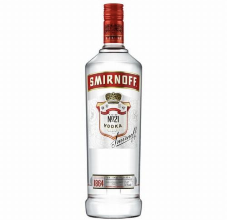 Smirnoff red vodka 1L vodka with 40%Alc