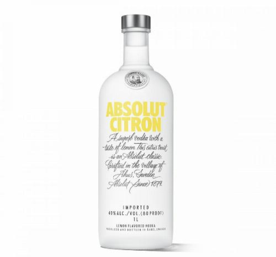 Absolute vodka citrons 1L Vodka with 40%Alc