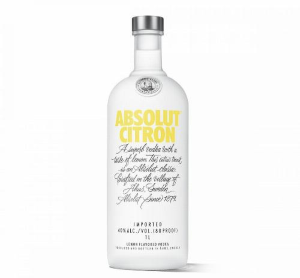 Absolute vodka citrons 1L Vodka with 40%Alc