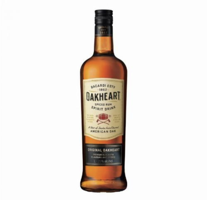 Bacardi Oakheart 1L with 35%Alc