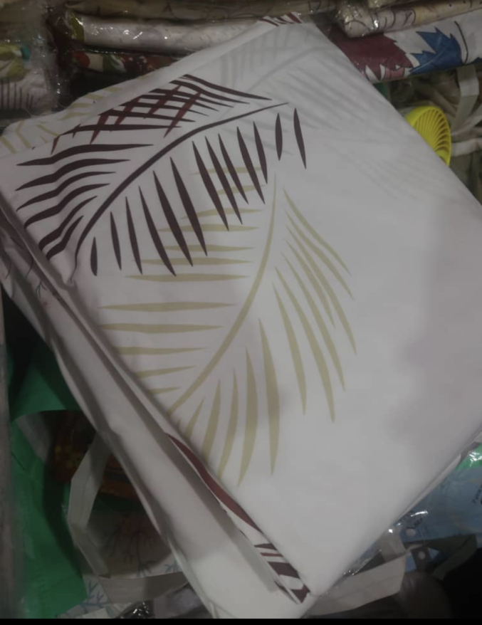 Bed sheets cotton size of 2.2m*2.2m with 2 pillows case