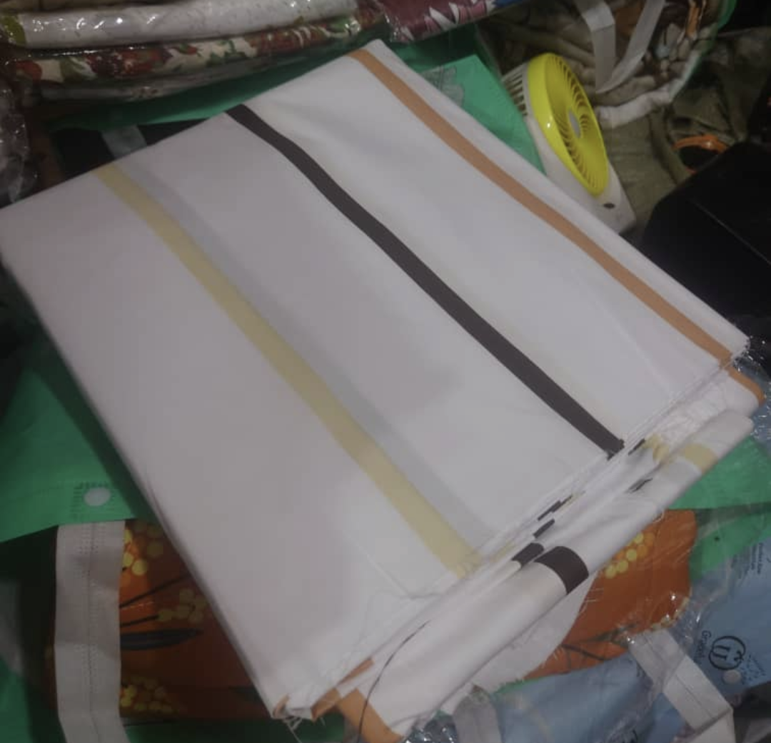 Bed sheets cotton size 2.2m*2.2m with 2pillow cases