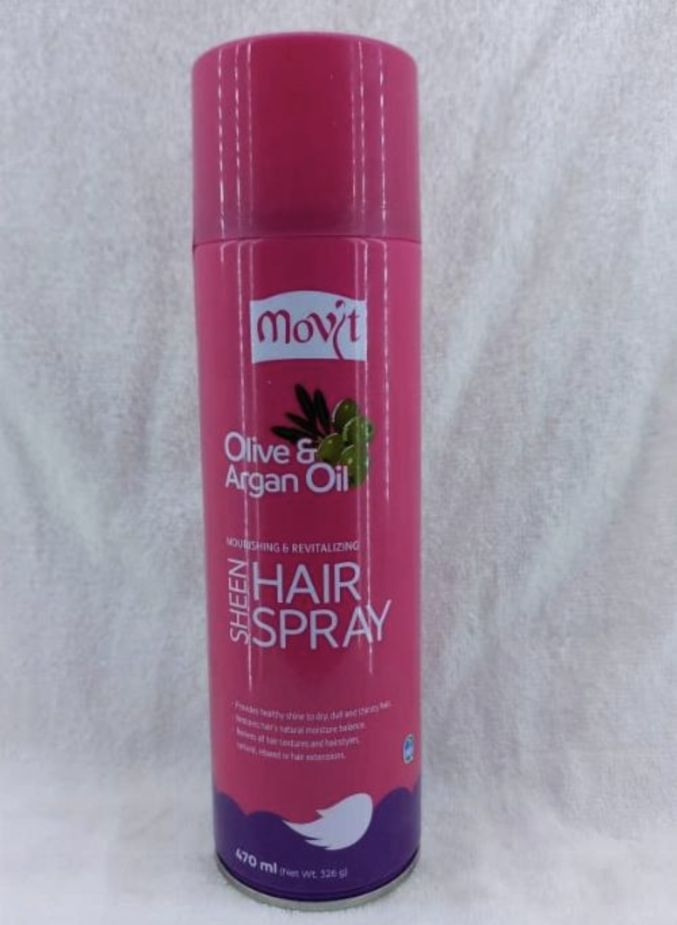 Movit olive & Argan Oil Sheen hair spray 470 ml