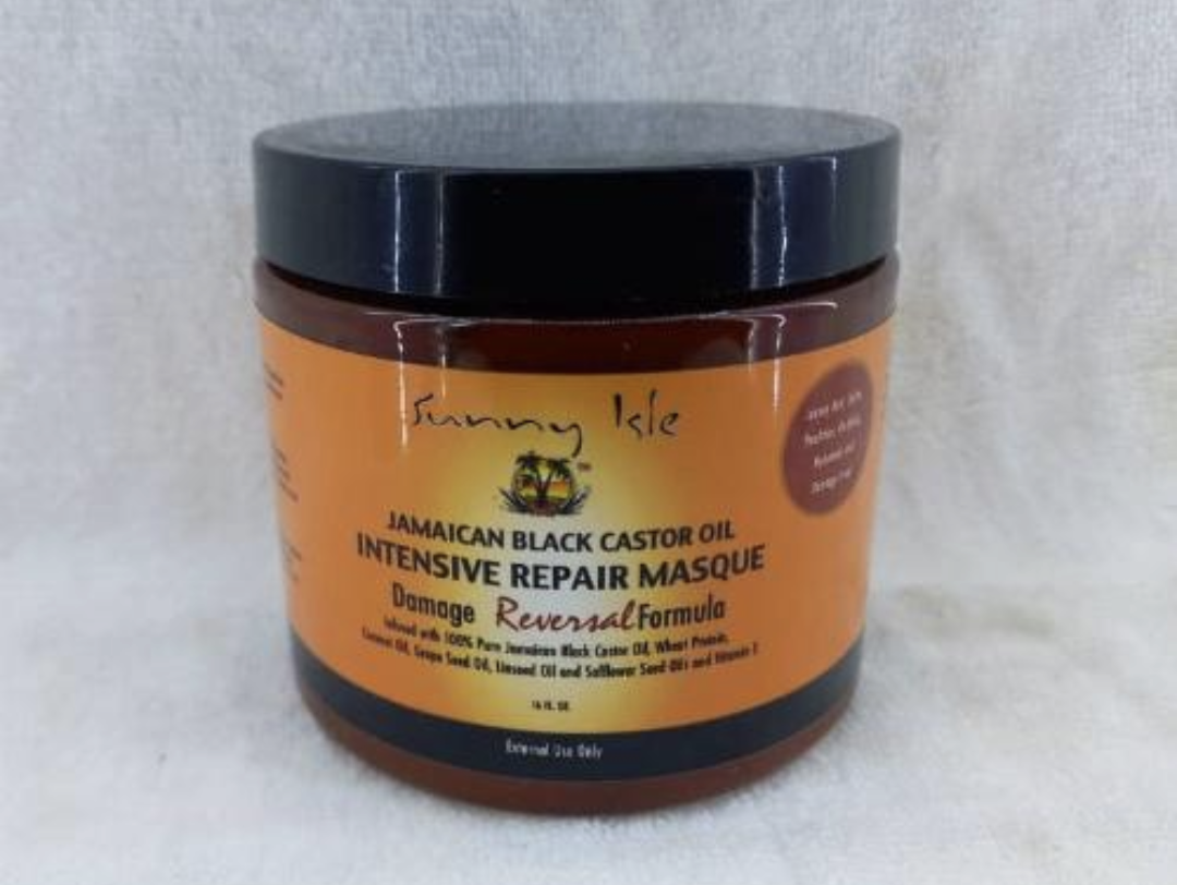 Sunny Isle Jamaica black castor oil Intensive repair Masque 16 ft .oz