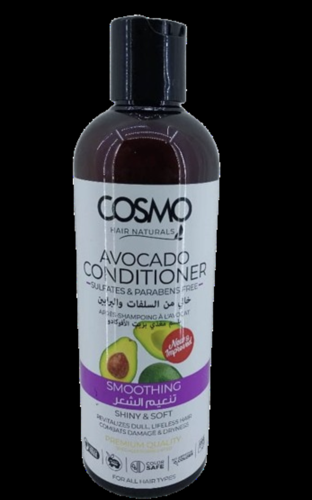 Cosmo hair naturals Avocado conditioner sulfate Parabens Free smoothing 480 mL