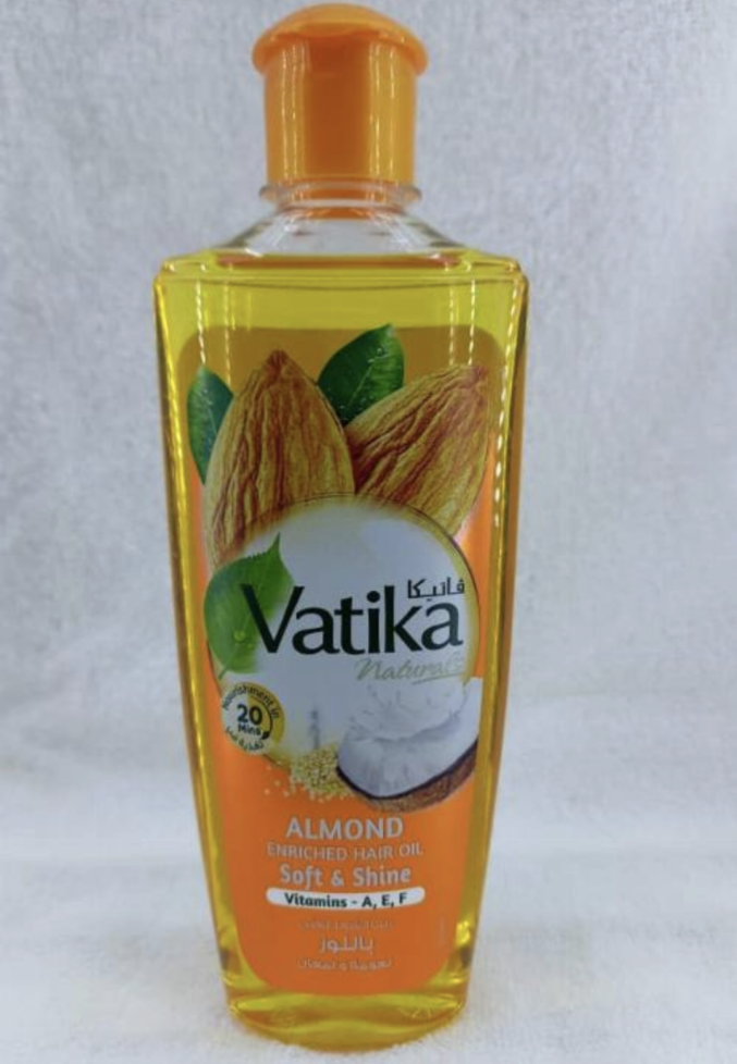 Vatika natural Almond Enriches hair oil Soft -shine vitamin A E F
