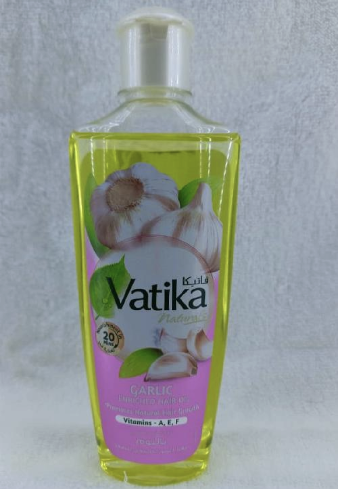 Vatika natural garlic Enriches hair oil 200ml contain vitamin AEF