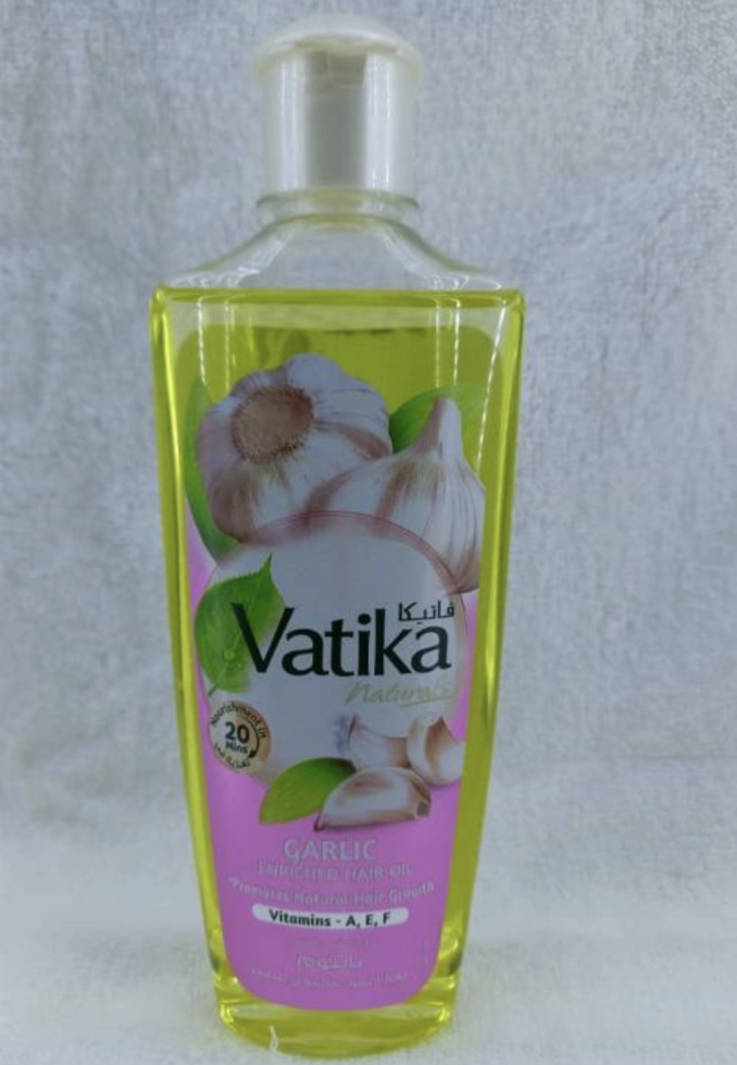 Vatika natural garlic Enriches hair oil 200ml contain vitamin AEF