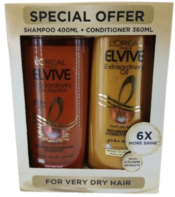L'Oreal Paris Elvive Extraordinary Oil jojoba oil 100% intense shampoo 4