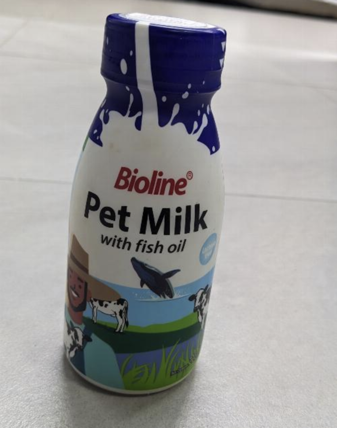 Pet milk with fish oil 220ml